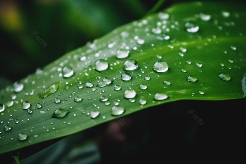 水滴绿叶微距清新环境,高清,摄影图,摄影图片,图片大全,摄影图免费下载